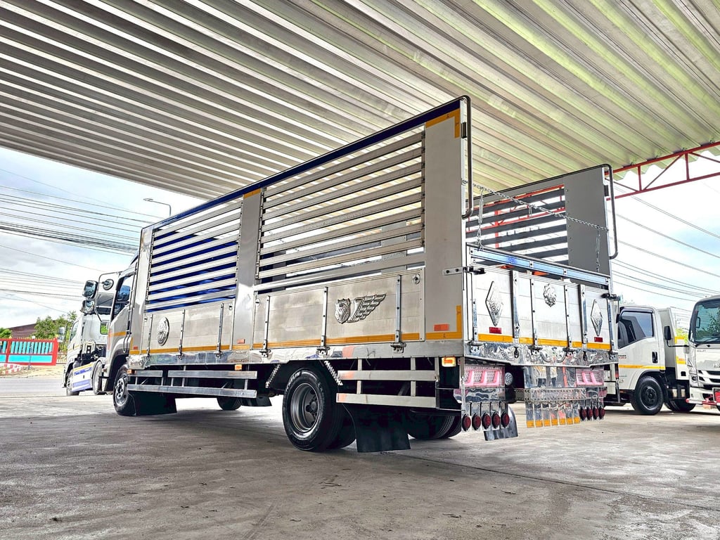 ISUZU FRR 210แรงม้า รถบรรทุก 6ล้อ กระบะคอกสูง ปี2023 ISUZU FRR 210แรงม้า รถบรรทุก 6ล้อ กระบะคอกสูง ปี2023