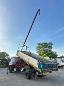 HINO MEGA 175แรงม้า รถบรรทุก 6ล้อ กระบะดั้มพ์ ติดเครน ปี60