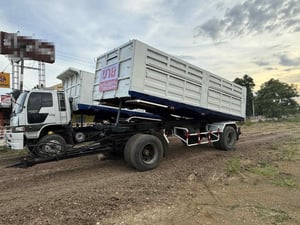 HINO FM 320แรงม้า รถบรรทุก 10ล้อ พ่วงแม่ลูก ปี2539