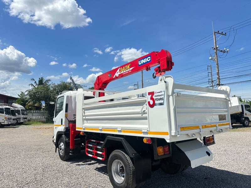 ISUZU FRR210 ปี57 ดั้มพ์3.5เมตร เครน3.4ตัน 3ปอก