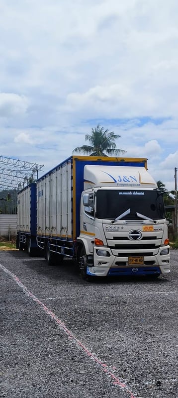 HINO FG 240แรง 6ล้อ พ่วงแม่ลูก แยกได้
