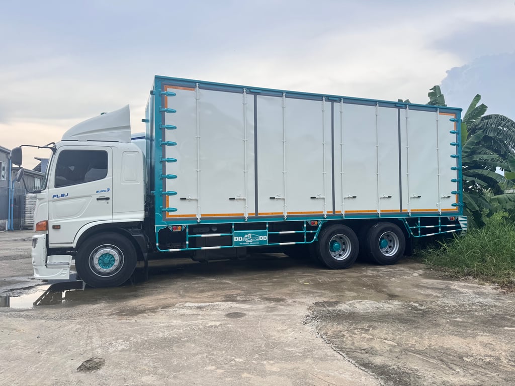 HINO FL 260แรงม้า รถบรรทุก 10ล้อ ตู้แห้ง ปี2019