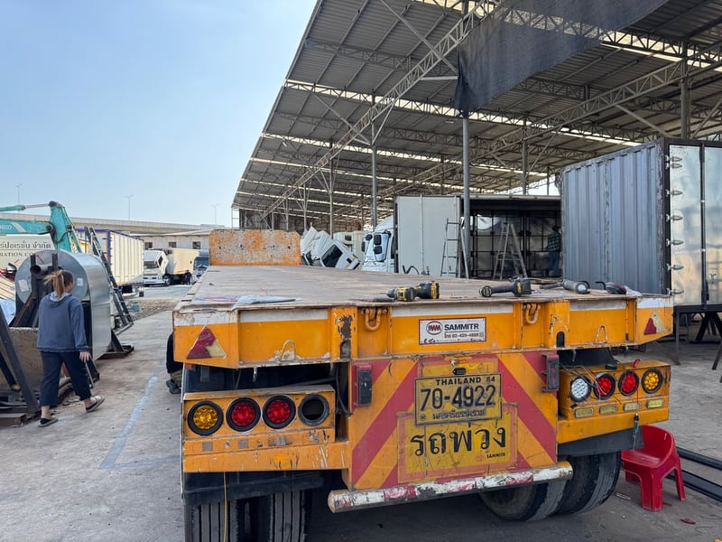 หางพื้นเรียบ 3 เพลา สามมิตร ปี63