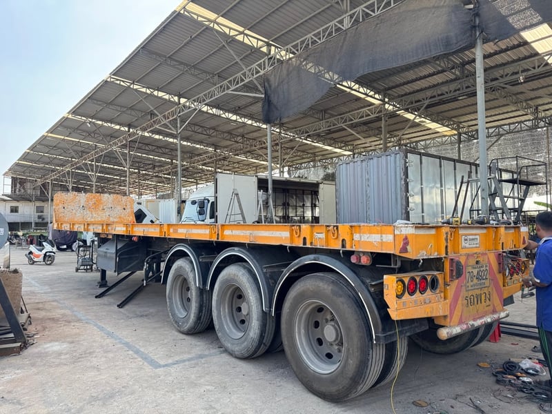 หางพื้นเรียบ 3 เพลา สามมิตร ปี63