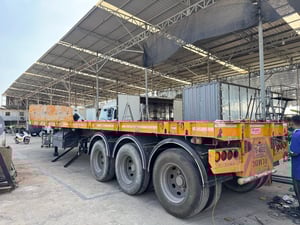 หางพื้นเรียบ 3 เพลา สามมิตร ปี63