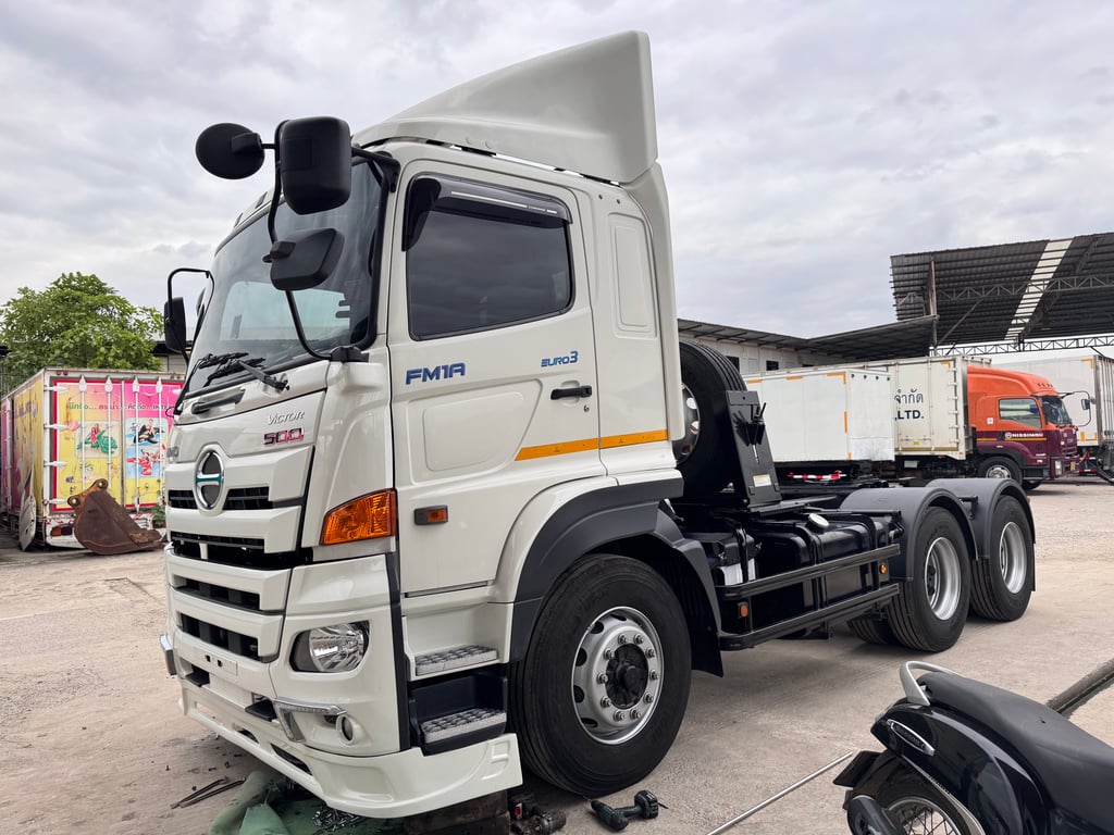 HINO FM 344แรงม้า รถบรรทุก 10ล้อ หัวลาก เฉพาะหัว ปี2024 HINO FM 344แรงม้า รถบรรทุก 10ล้อ หัวลาก เฉพาะหัว ปี2024