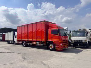 HINO FG 240แรงม้า รถบรรทุก 6ล้อ ตู้แห้ง ปี2017