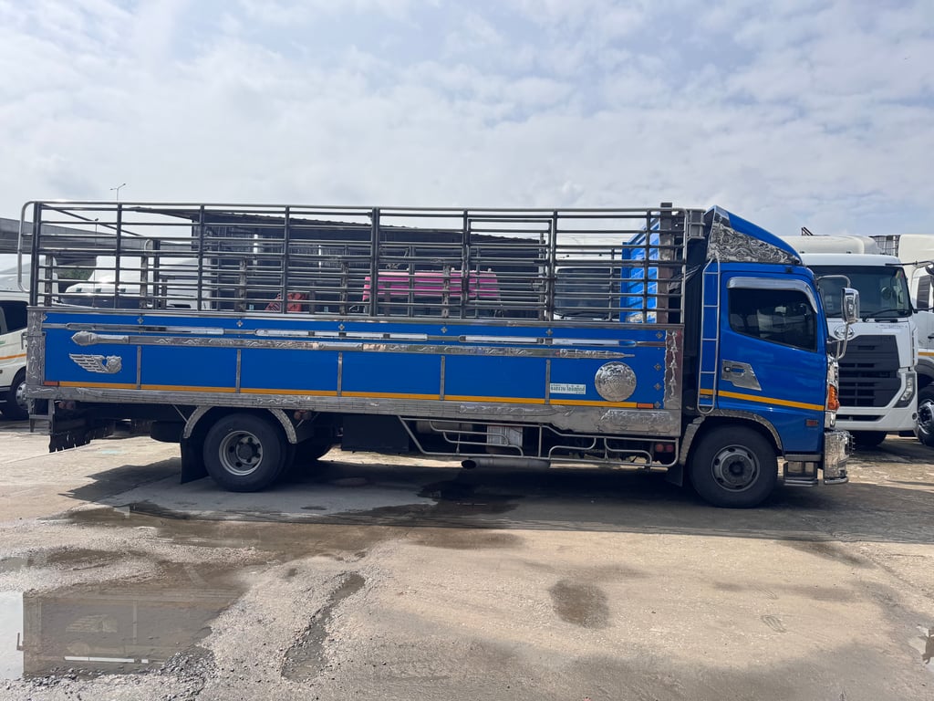 HINO FC 210แรงม้า รถบรรทุก 6ล้อ กระบะคอกสูง ปี2019