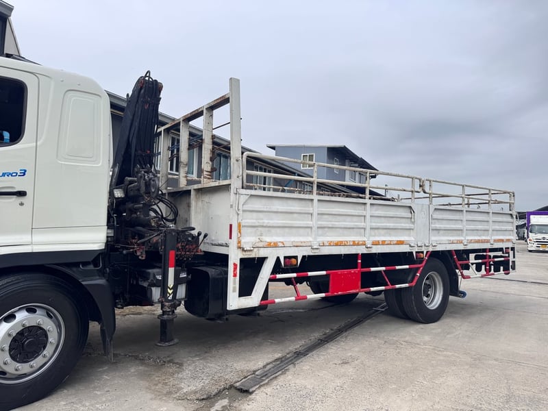 HINO FG 240แรงม้า รถบรรทุก 6ล้อ กระบะเหล็กติดเครน ปี2019 HINO FG 240แรงม้า รถบรรทุก 6ล้อ กระบะเหล็กติดเครน ปี2019