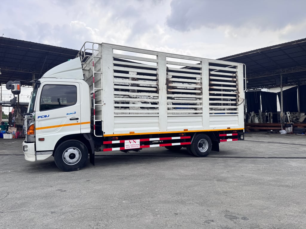 HINO FC 175แรงม้า รถบรรทุก 6ล้อ กระบะคอกสูง ปี2019 HINO FC 175แรงม้า รถบรรทุก 6ล้อ กระบะคอกสูง ปี2019