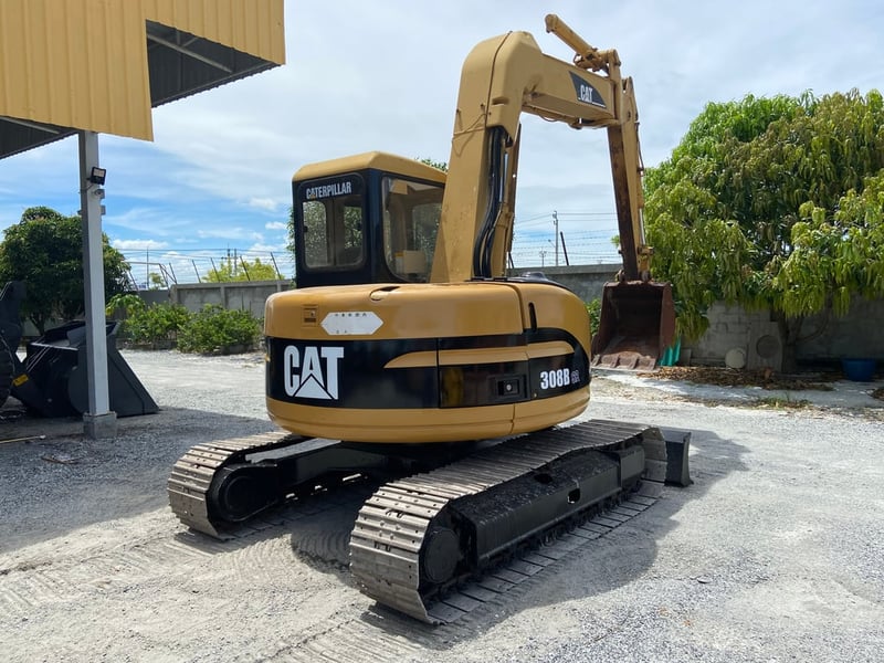 รถแบคโฮ  CAT 308BSR ขนาด 8 ตัน บูมสไลด์ รถเก่านอก ติดต่อ Line jiraroj2909