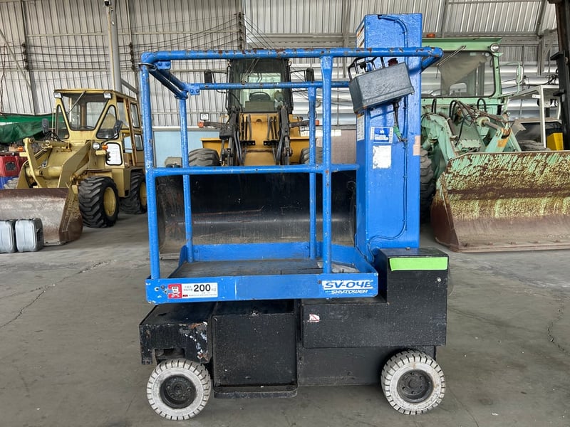 รถกระเช้าไฟฟ้าเสาเดี่ยว 4ล้อ AICHI  SV04B  ความสูง 3.8 เมตร รถเก่านอก ติดต่อ Line jiraroj2909