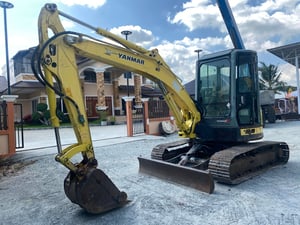 รถแบคโฮ YANMAR  VIO55-5A  ขนาด 5 ตัน  รถเก่านอกนำเข้า ติดต่อ  Line jiraroj2909