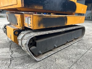 รถกระเช้าไฟฟ้าเสาเดี่ยว แทร็กยาง S-MAC ความสูง 3.8 เมตร รถเก่านอก ติดต่อ Line jiraroj2909