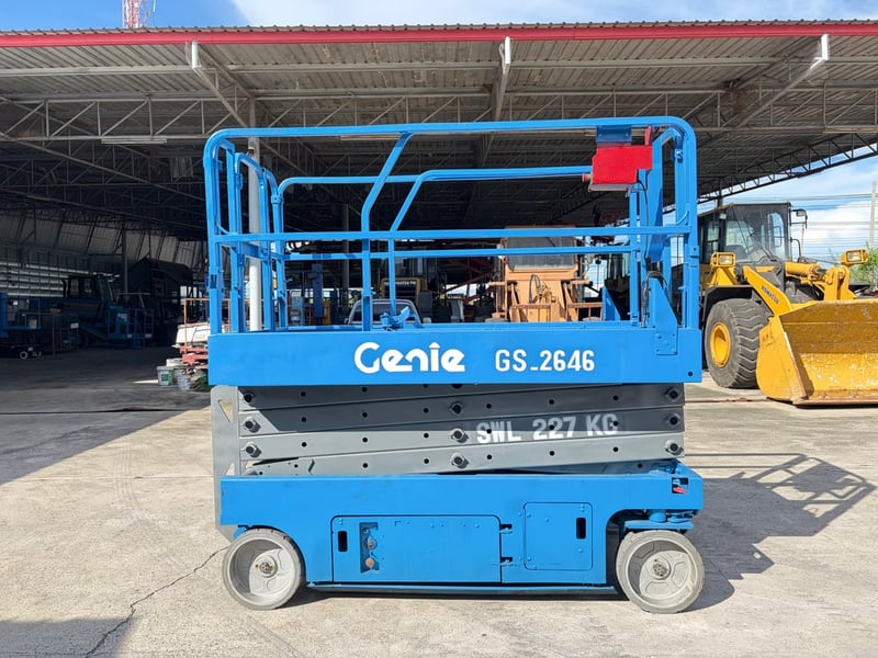 รถกระเช้ากรรไกรไฟฟ้า GENIE GS-2646 ความสูง 7.9 เมตร เก่านอกนำเข้า ติดต่อ Line jiraroj2909 รถกระเช้ากรรไกรไฟฟ้า GENIE GS-2646 ความสูง 7.9 เมตร เก่านอกนำเข้า ติดต่อ Line jiraroj2909