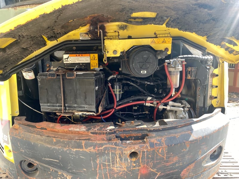 รถแบคโฮ YANMAR  VIO55-5A  ขนาด 5 ตัน  รถเก่านอกนำเข้า ติดต่อ  Line jiraroj2909