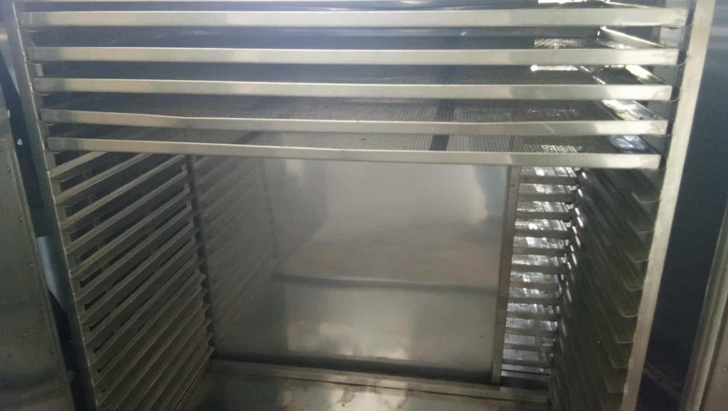 ขายตู้อบแห้งระบบลมร้อน #ตู้อบไล่ความชื้น☀️ ตู้อบไล่น้ำมันตู้อบลมร้อน #ระบบแก็สขนาดใหญ่ 40ชั้น ประตูเปิดได้2ข้าง✨ เตาอบลมร้อน(ตู้อบแห้ง