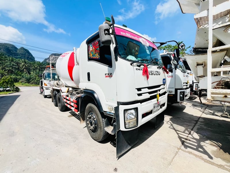 ISUZU FXZ 320แรงม้า รถบรรทุก 10ล้อ โม่ผสมปูน ปี2020 (061-8795363)