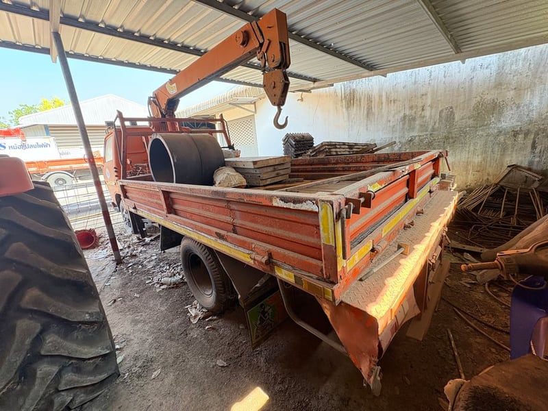 TOYOTA BU30 76แรงม้า 6ล้อ กระบะเหล็กติดเครน ปี2001 (062-4895233)