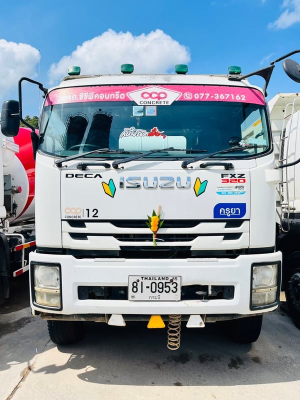ISUZU FXZ 320แรงม้า รถบรรทุก 10ล้อ โม่ผสมปูน ปี2019 (061-8795363)