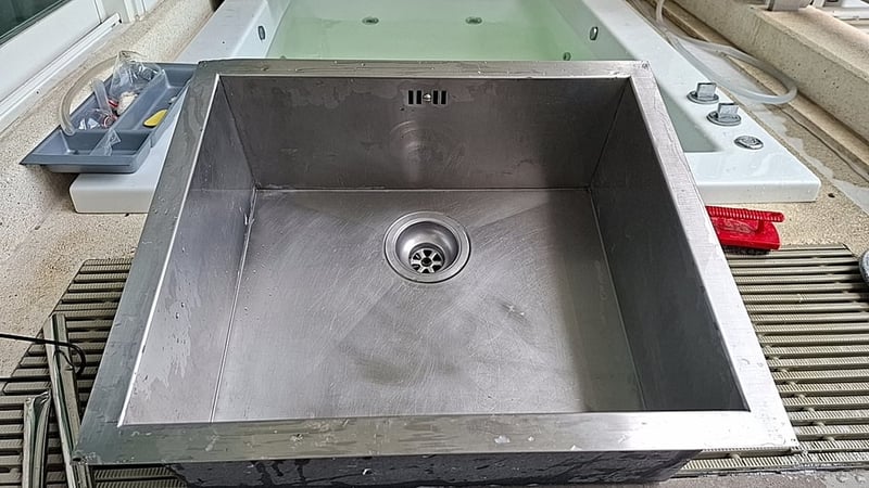 ซิงค์ล้างจาน สแตนเลส แบบหนา 304 