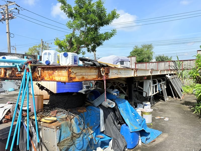 ขายหางพื้นเรียบ 2 เพลาแท้ราคาถูกๆ ขายตามสภาพ 