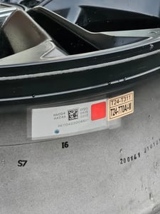 ล้อแม็กป้ายแดง Honda Civic FE RS  ขอบ 17 สีดำ กว้าง 7 นิ้ว 5รู114 ET45