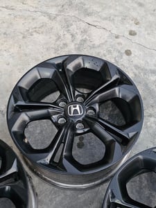 ล้อแม็กป้ายแดง Honda Civic FE RS  ขอบ 17 สีดำ กว้าง 7 นิ้ว 5รู114 ET45