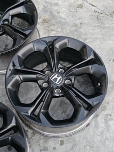 ล้อแม็กป้ายแดง Honda Civic FE RS  ขอบ 17 สีดำ กว้าง 7 นิ้ว 5รู114 ET45