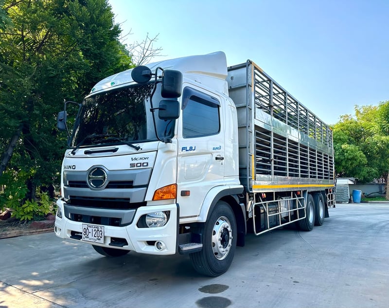 รถหมู hino Fl8j260 ปี63 สองชั้นเลส