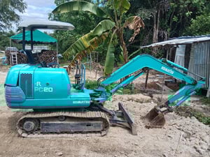 รถแมคโฮ komatsu pc20-7 เครื่องดี ปั้มดี ศรีราชา ชลบุรี