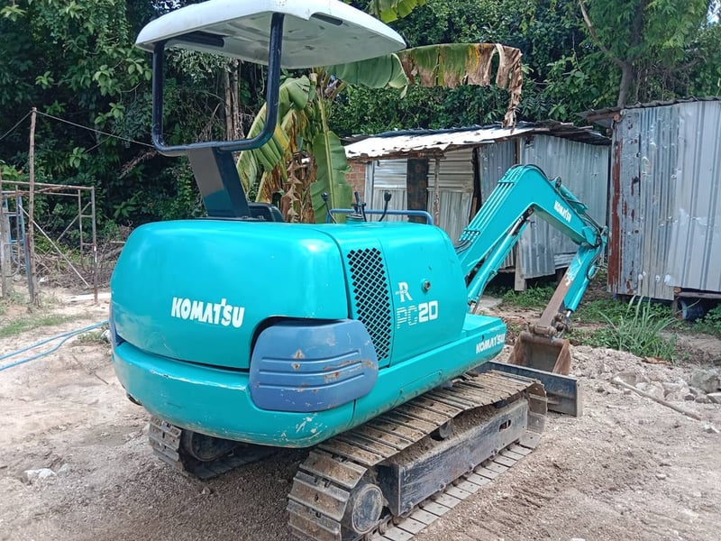 รถแมคโฮ komatsu pc20-7 เครื่องดี ปั้มดี ศรีราชา ชลบุรี