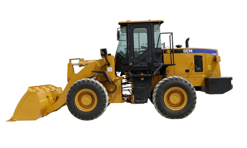 ขายรถตักล้อยาง ยี่ห้อ SEM  รุ่น 636D ขนาดกลาง ผลิตโดยแคทเทอร์พิลลาร์