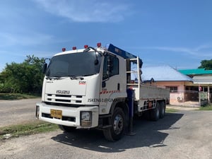 ISUZU FVM รถบรรทุก 10 ล้อ ติดเครน 5 ตัน 4 ปลอก ปี2009 Tel.086-136-2623