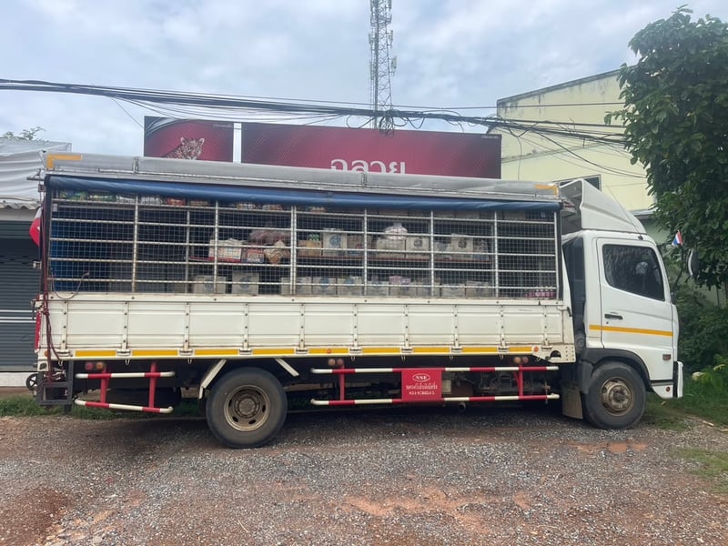 6ล้อ HINO FC9J 175 ปี 63 กระบะคอกสูง