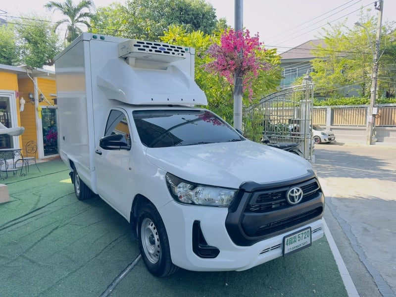 ✔️รถตู้เย็นยี่ห้อ CARRIER สูงใน 160 ซม. ✔️เสริมแหนบ #TOYOTA REVO Singlecab 2.4  ENTRY ปี 2021