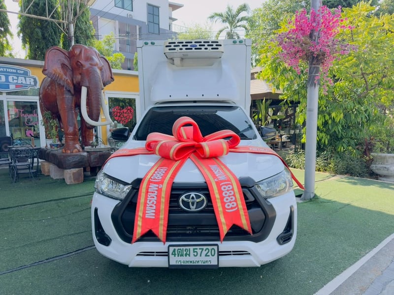 ✔️รถตู้เย็นยี่ห้อ CARRIER สูงใน 160 ซม. ✔️เสริมแหนบ #TOYOTA REVO Singlecab 2.4  ENTRY ปี 2021