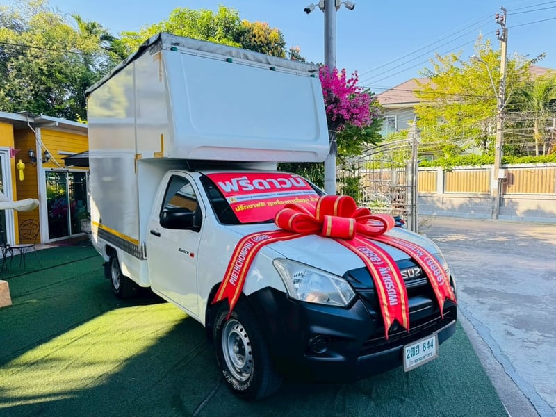 ตู้แห้ง + ลิฟท์ยกฝาท้าย ไฮดรอลิกส์ #ISUZU D-MAX SPARK 1.9 Ddsi ปี 2020