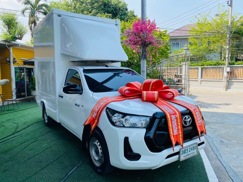 ✔️ตู้แห้ง สูงใน 195 ซม. ✔️เสริมแหนบ #TOYOTA REVO Singlecab 2.4 ENTRY ปี 2021 ✔️ตู้แห้ง สูงใน 195 ซม. ✔️เสริมแหนบ #TOYOTA REVO Singlecab 2.4 ENTRY ปี 2021