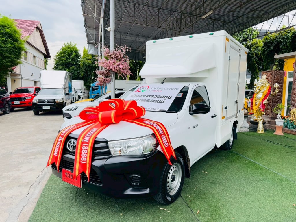 ตู้แห้ง เปิดได้2ด้าน ✔️ยางใหม่ 4 เส้น ✔️ไมล์แท้ 98,xxx กม  TOYOTA REVO Singlecab 2.4 J Plus ปี 2019