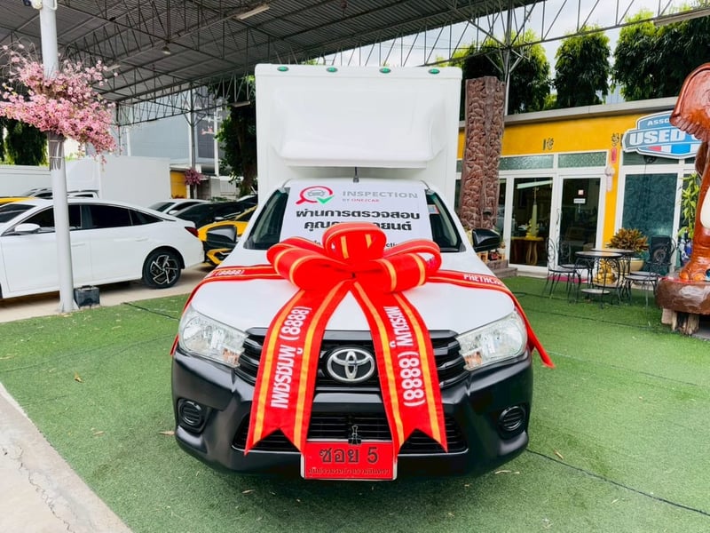 ตู้แห้ง เปิดได้2ด้าน ✔️ยางใหม่ 4 เส้น ✔️ไมล์แท้ 98,xxx กม  TOYOTA REVO Singlecab 2.4 J Plus ปี 2019