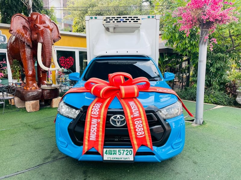 ☑️#รถตู้เย็น สูงใน 160 ซม เสริมแหนบ #TOYOTA REVO Singlecab 2.4  ENTRY ปี 2021