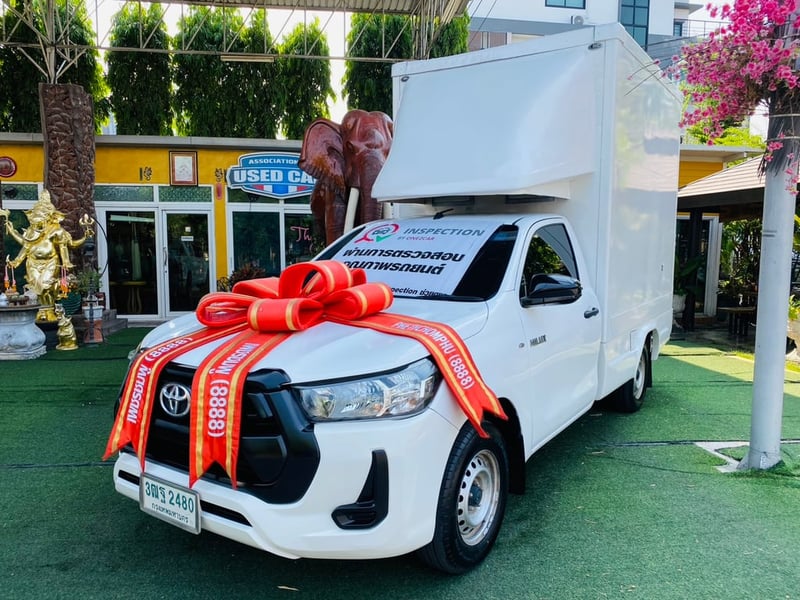 ✔️ตู้แห้ง สูงใน 195 ซม. ✔️เสริมแหนบ #TOYOTA REVO Singlecab 2.4  ENTRY ปี 2021