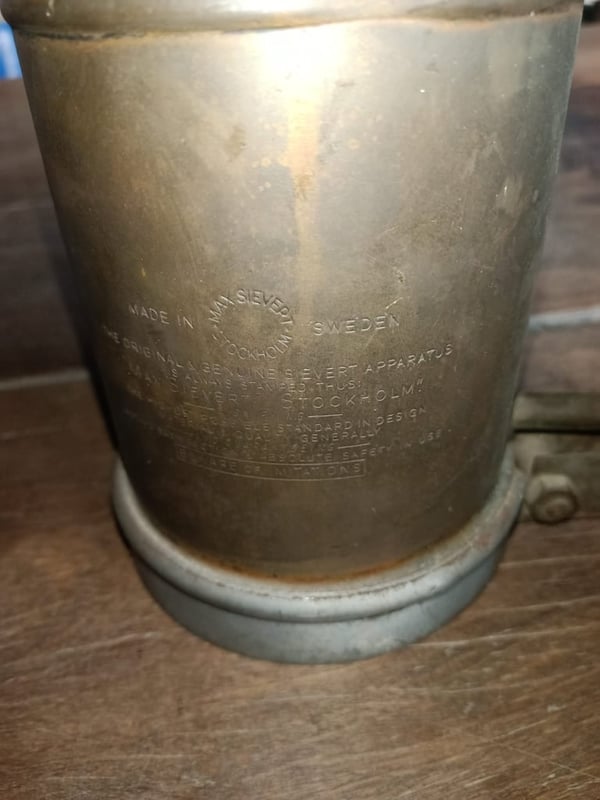 กาพ่นไฟโบราณ ทองเหลือง