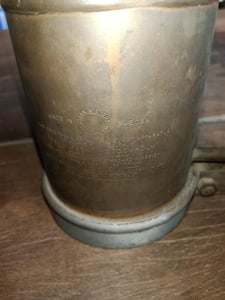 กาพ่นไฟโบราณ ทองเหลือง