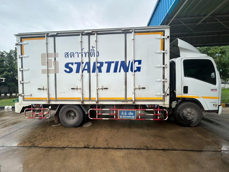 ISUZU NPR 150แรงม้า รถบรรทุก 6ล้อ ตู้แห้ง ปี2017 เลขไมล์น้อยกว่า 500,000 กม.