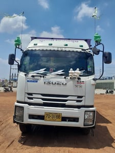 ISUZU FTR 240แรงม้า รถบรรทุก 6ล้อ ตู้แห้ง ปี2021 เลขไมล์ 355,000 กม. รถใหม่สดมาก พร้อมวิ่งงาน