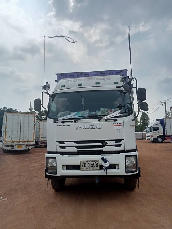 ISUZU FTR 240แรงม้า รถบรรทุก 6ล้อ ตู้แห้ง ปี2019 เลขไมล์ 470,000 กม. ไม่มีอุบัติเหตุหนัก
