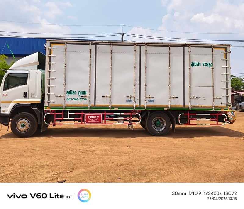 ISUZU FTR 240แรงม้า รถบรรทุก 6ล้อ ตู้แห้ง ปี2019 เลขไมล์ 470,000 กม. ไม่เคยอุบัติเหตุหนัก