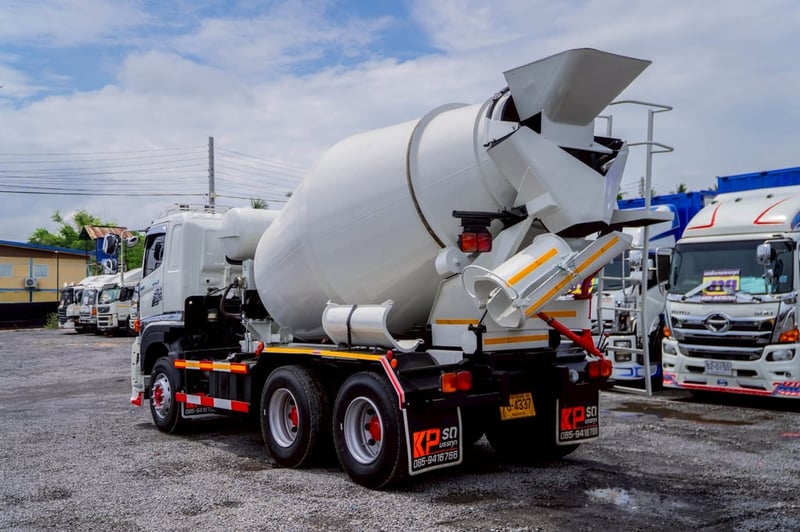 HINO FM 344แรงม้า รถบรรทุก 10ล้อ โม่ผสมปูน ปี2019 เลขไมล์น้อยกว่า 500,000 กม. HINO FM 344แรงม้า รถบรรทุก 10ล้อ โม่ผสมปูน ปี2019 เลขไมล์น้อยกว่า 500,000 กม.